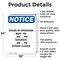 Signmission Hours Of Operation Mon - Fri _, 18 in W x Rectangle, Aluminum OS-2PACK-NS-A-1824-V-13542 - alternate 6